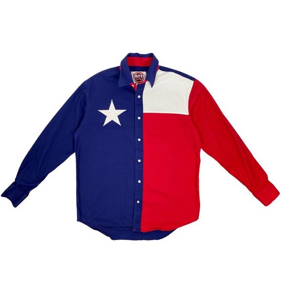 Larro Shirts State of Texas Flag Button-Down Shirts   - Size Medium - Picture 5 of 5